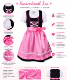 Übersicht der Merkmale vom Kinderdirndl Lea