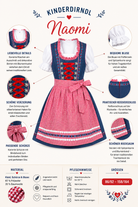 Übersicht der Merkmale vom Kinderdirndl Naomi