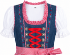 Detailaufnahme vom Oberteil des Kinderdirndl Naomi