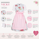 Übersicht der Merkmale vom Kinderdirndl Vicky