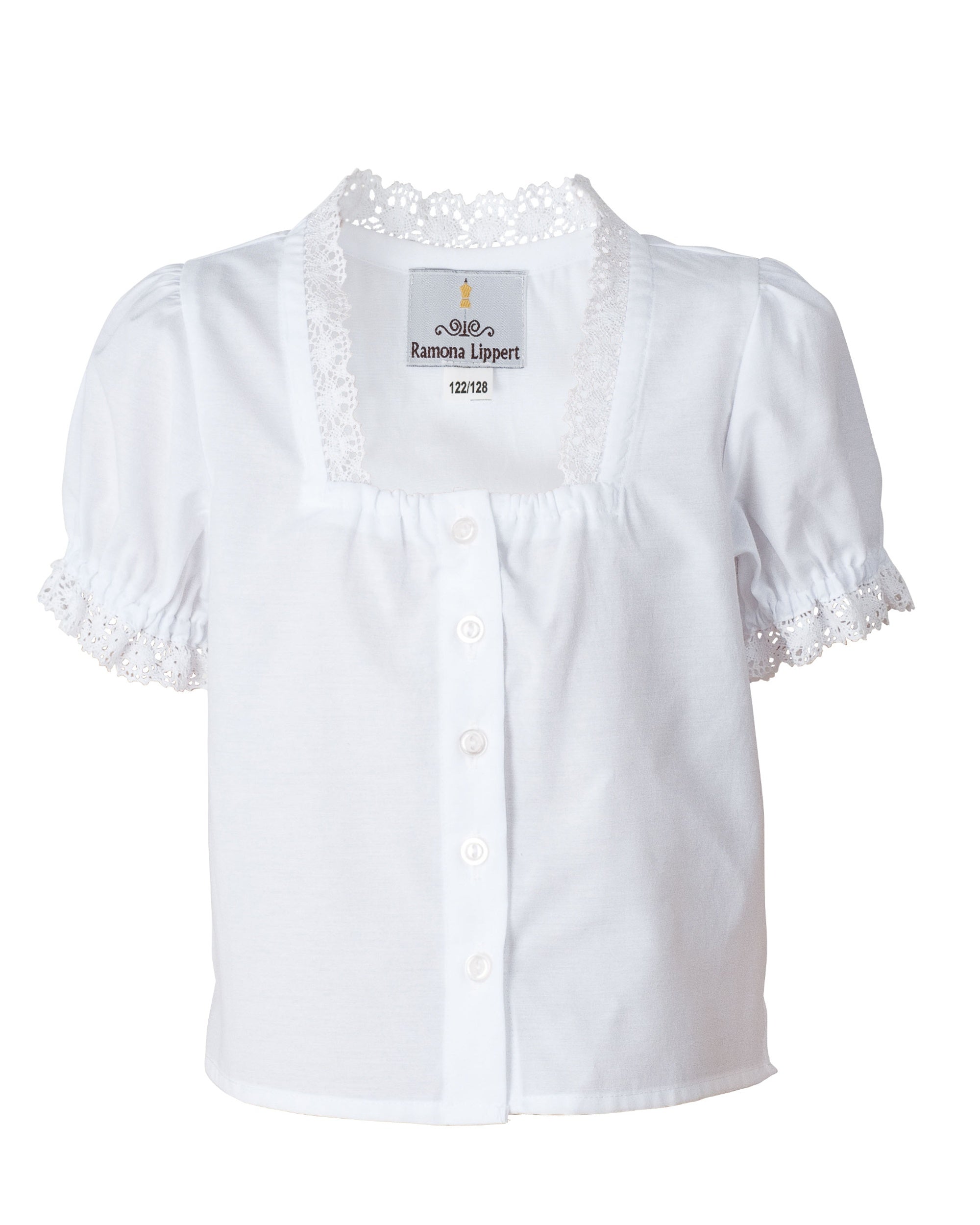 Weiße Bluse zum Kinderdirndl Anouk