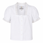 Weiße Kinderbluse zum Dirndl