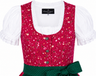 Detailaufnahme vom Oberteil des Kinderdirndl Mariella