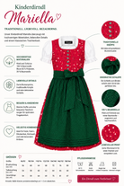 Übersicht der Merkmale vom Kinderdirndl Mariella