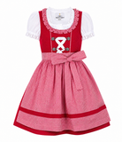 Kinderdirndl Nele in Rot, Freisteller Vorderansicht