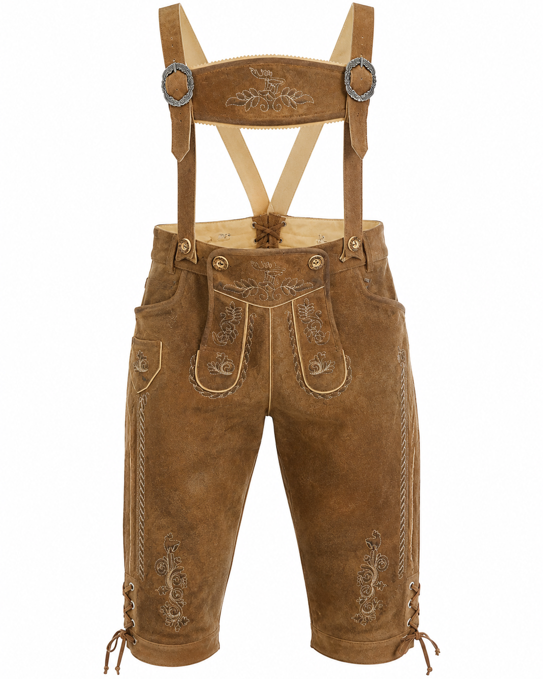 Kniebundlederhose Michael aus Leder