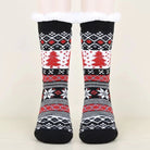 Schwarze Weihnachtssocken als Kuschelsocken