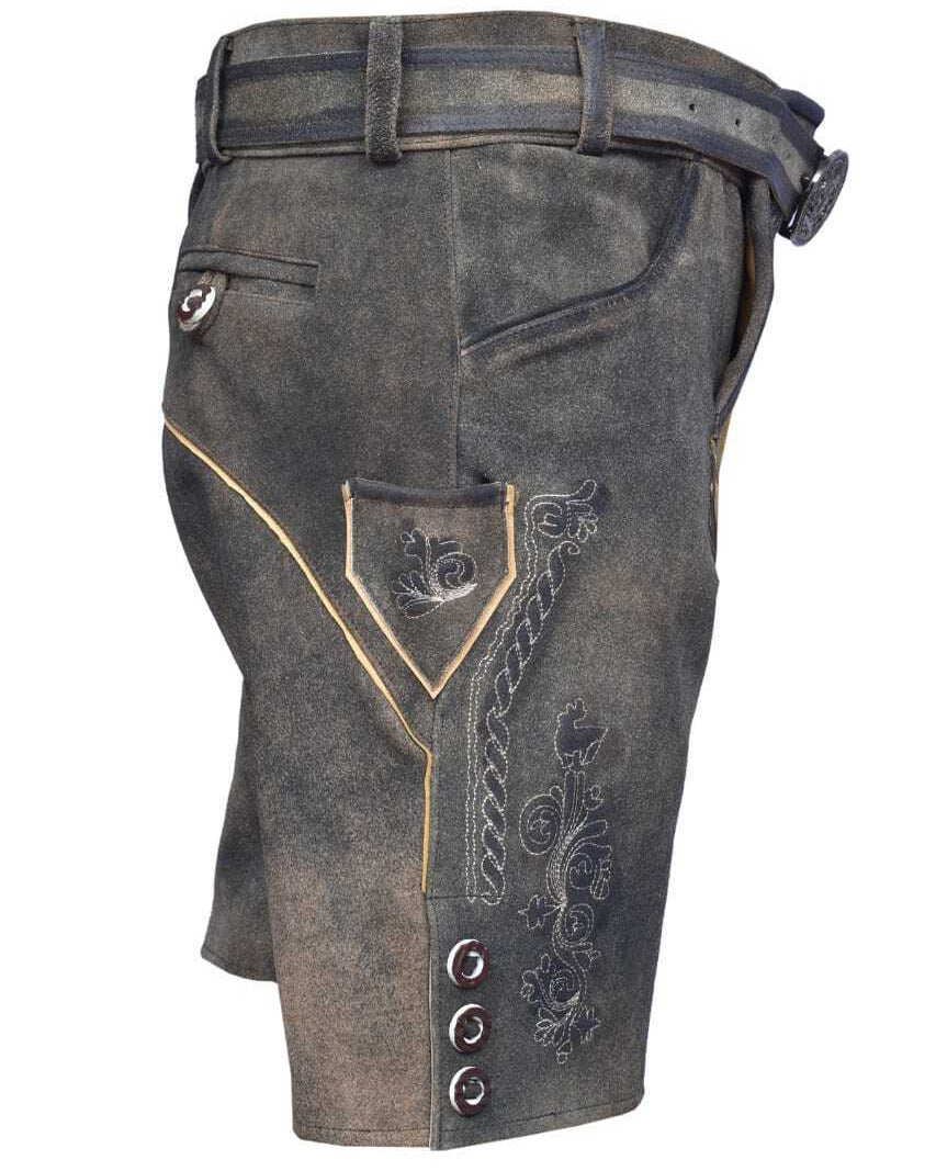 Kurze Lederhose Lorenz, Detailansicht