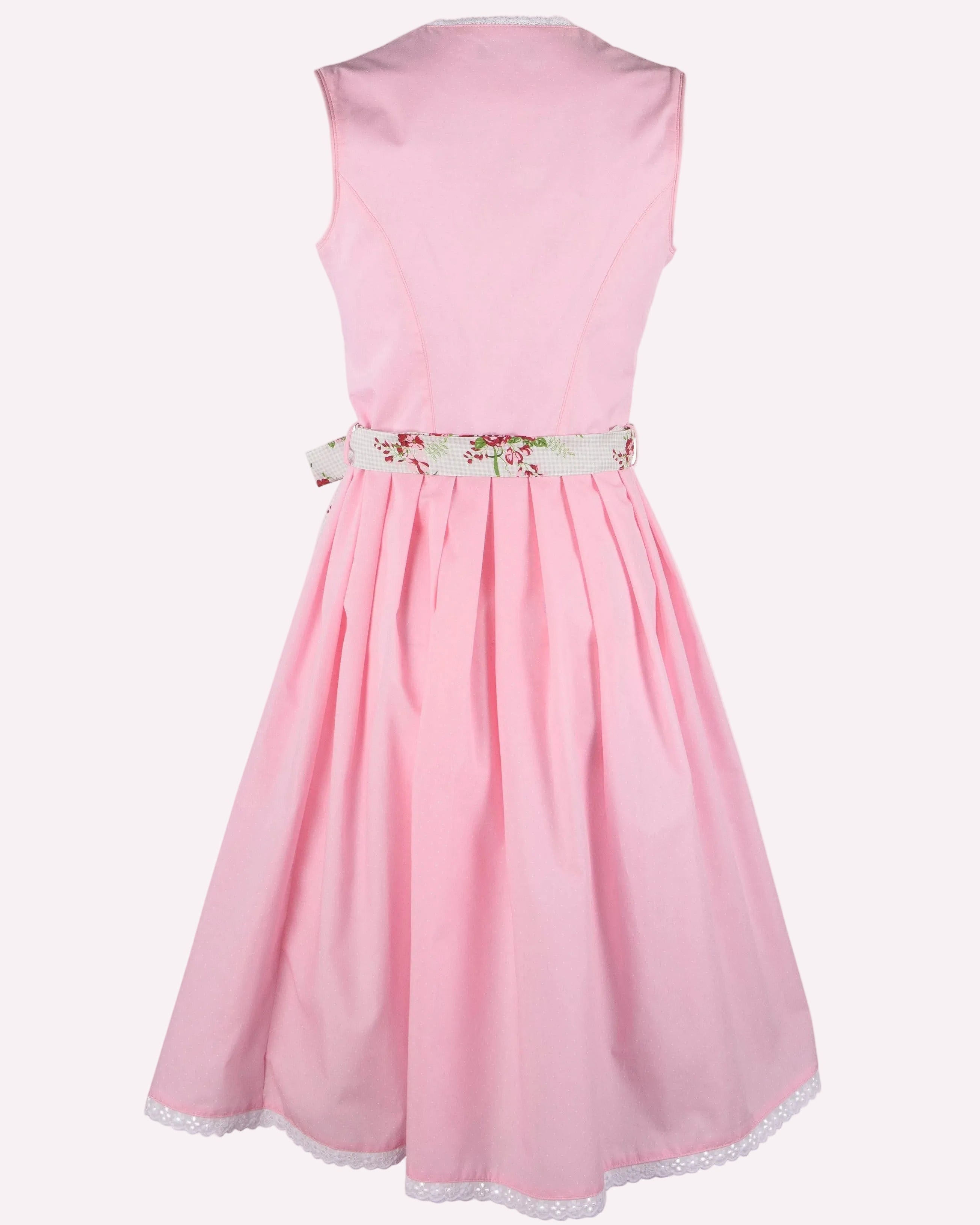 Rosa Dirndl Antonia mit floral gemusterter Schürze