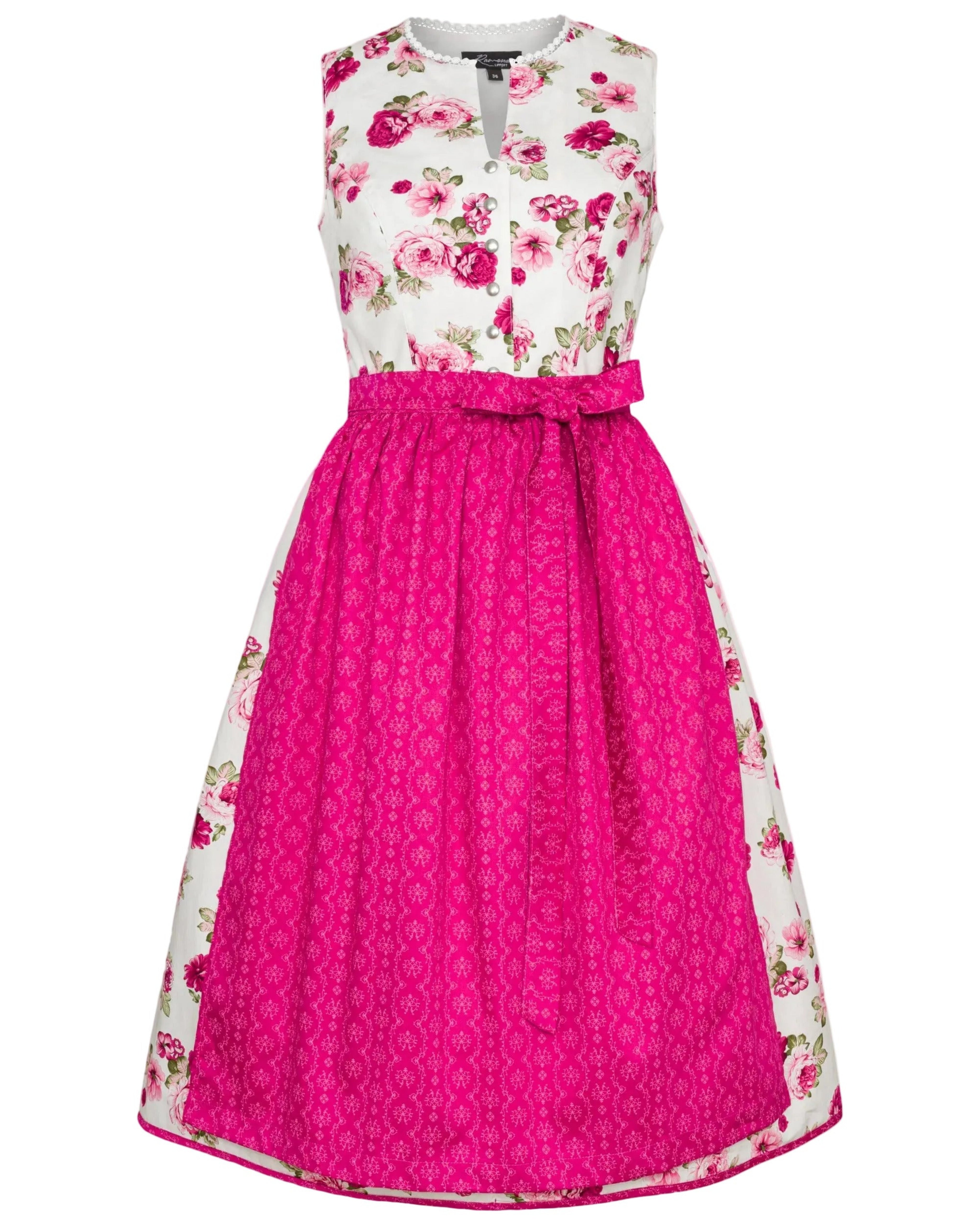  Dirndl Astrid mit floral gemusterterm Kleid