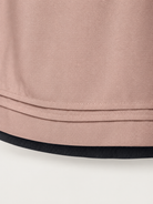 Dirndl Kathleen 70 cm aus dunkelgrauem Feincord mit altrosa Schürze – Ansicht 5