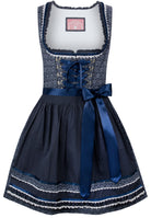 Dirndl Kim in Dunkelblau mit Schürze, Rocklänge 55 cm