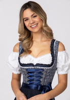 Dirndl Kim in Dunkelblau, Detailansicht
