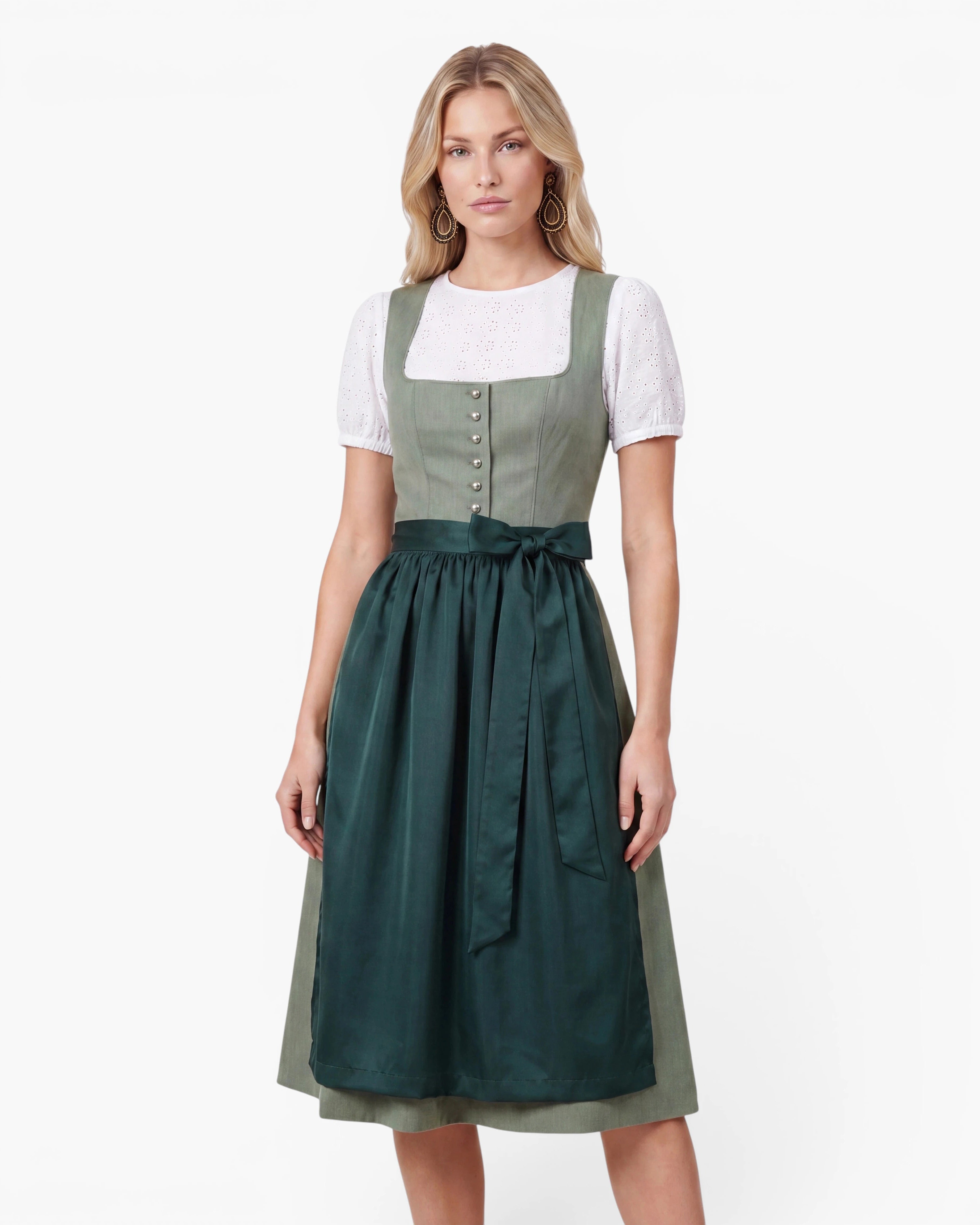 Dirndl Lauren Rocklänge 70 cm mit Bluse 
