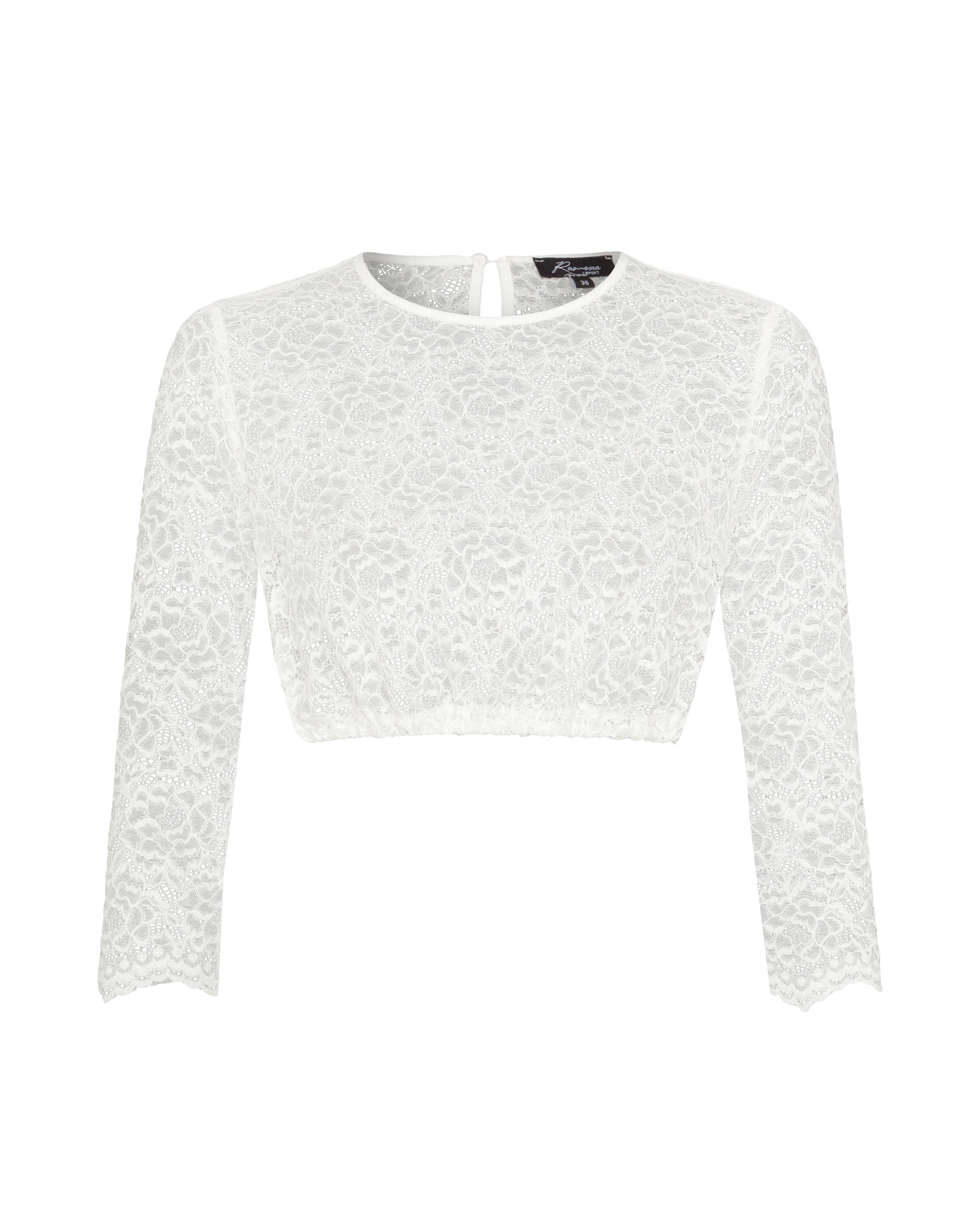 Dirndlbluse Jana elastische Spitze