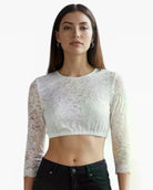 Dirndlbluse Jana Spitze ecru