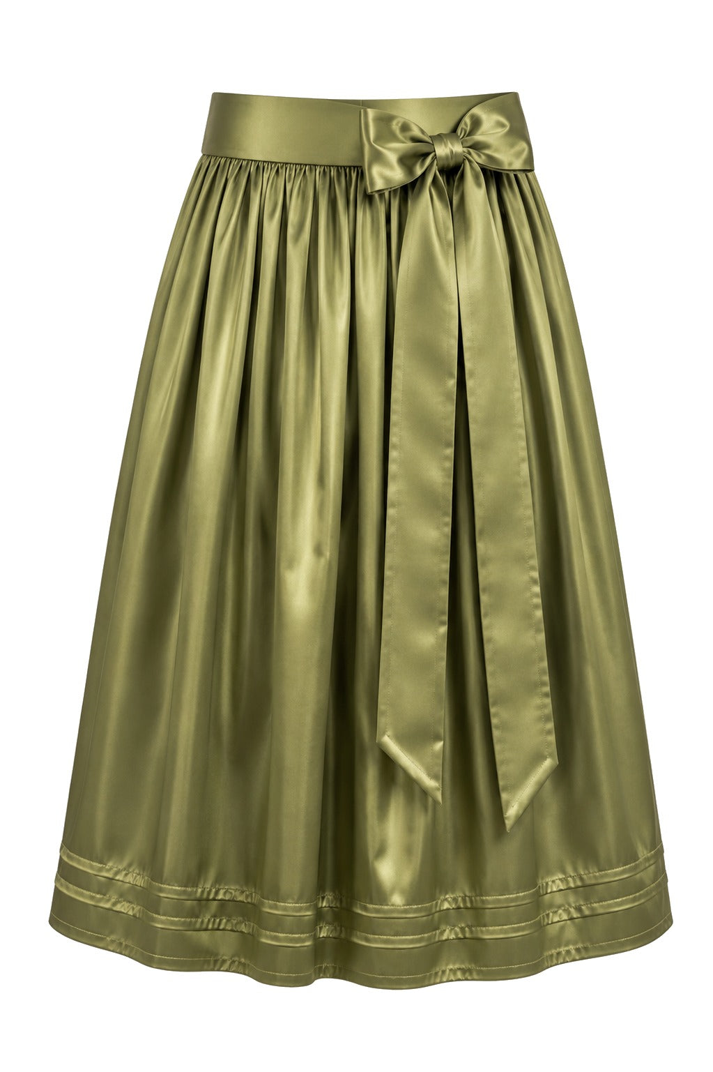Dirndlschürze Nora in Oliv, 70 cm, Freisteller