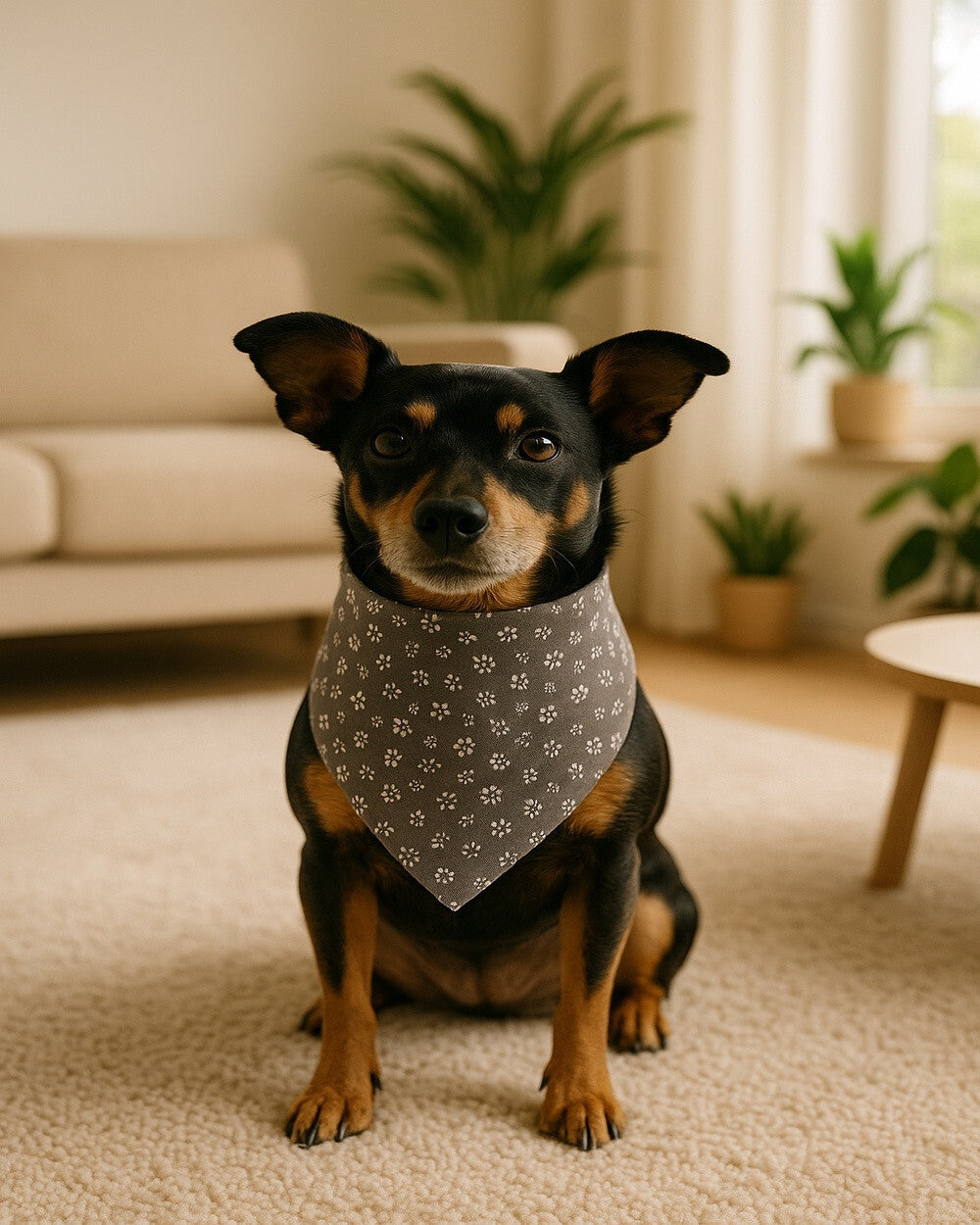 Hundehalstuch Lolita, Detailansicht vom Stoff