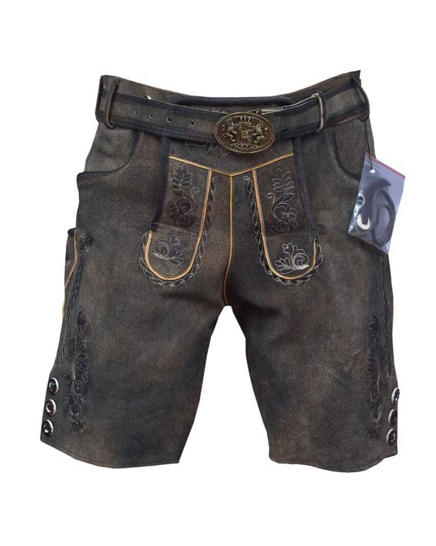 Lederhose mit Gürtel