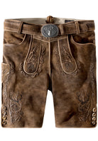 Trachtenlederhose Lewis in Nuss gespeckt