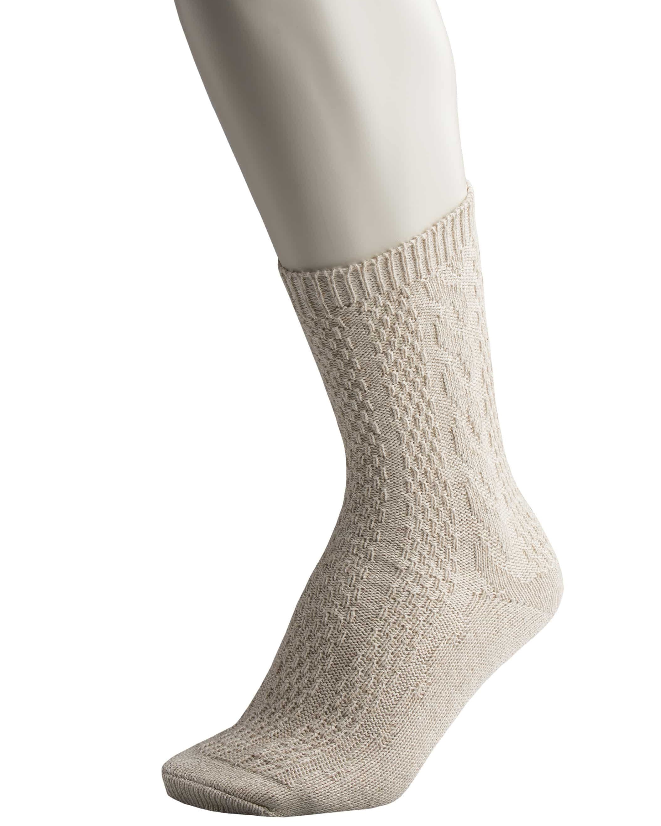 Trachtensocken Anderl kurz beige