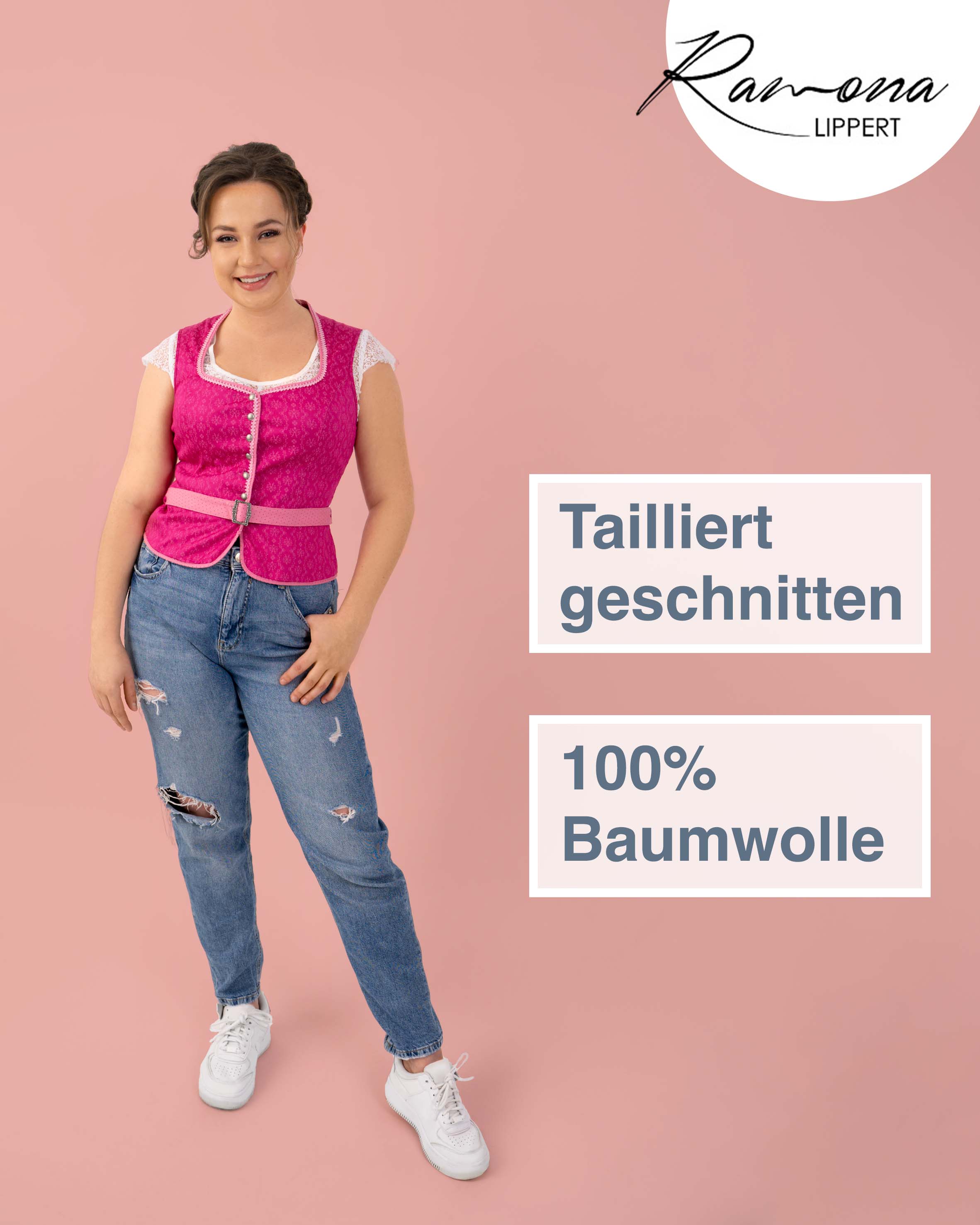 Trachtenmieder Nicole, Detailansicht