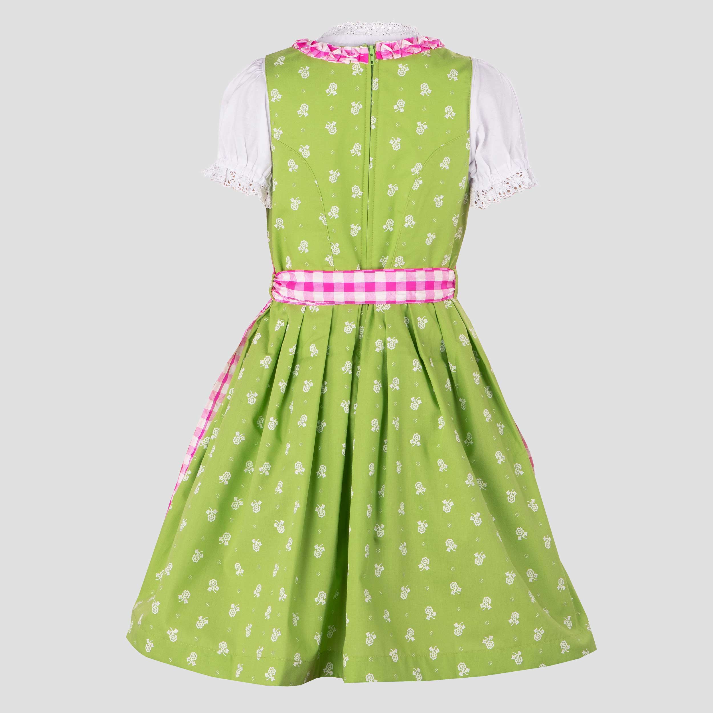 Kinderdirndl Chrissi in Grün, weitere Ansicht