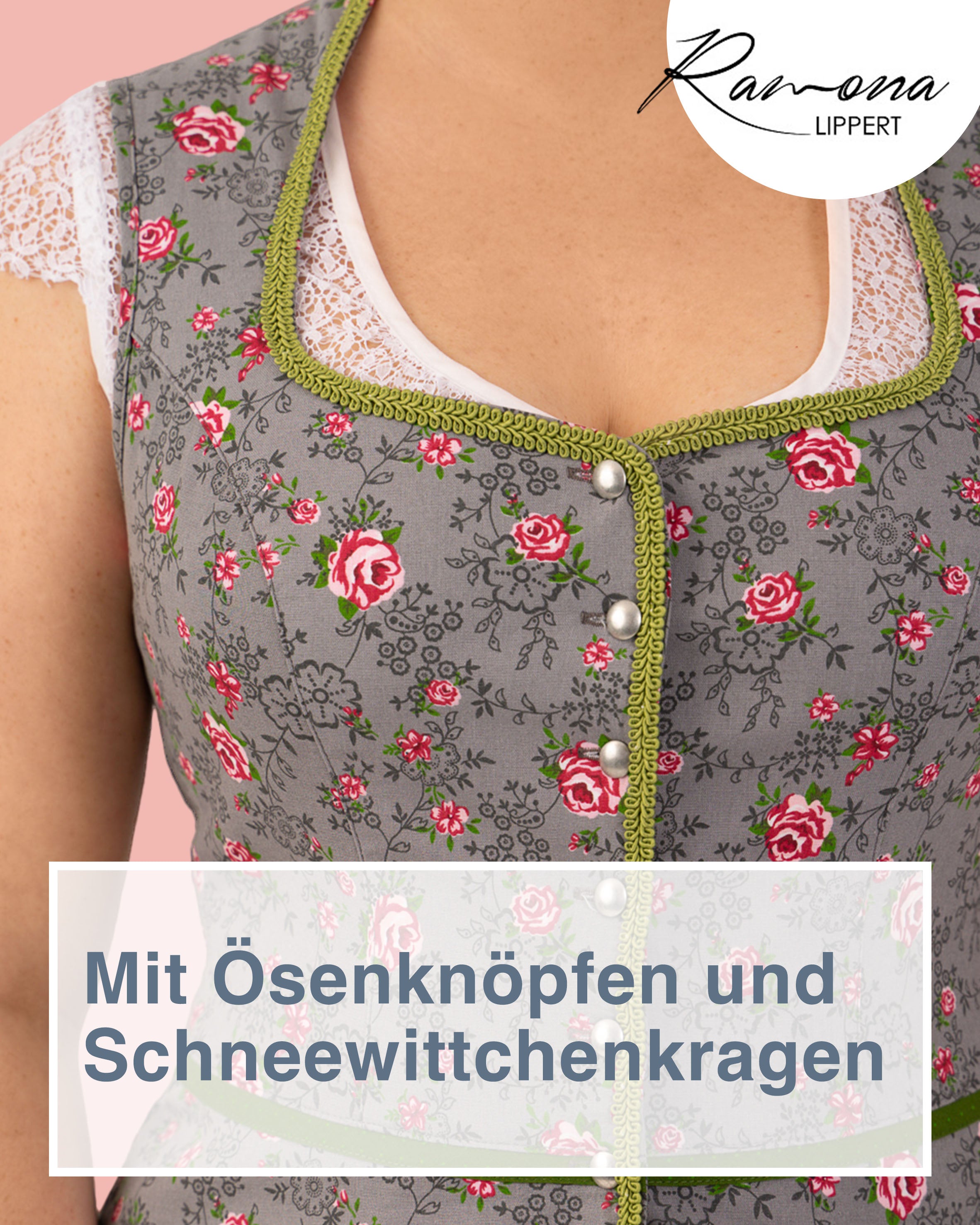 Trachtenmieder Leonie, Detailansicht