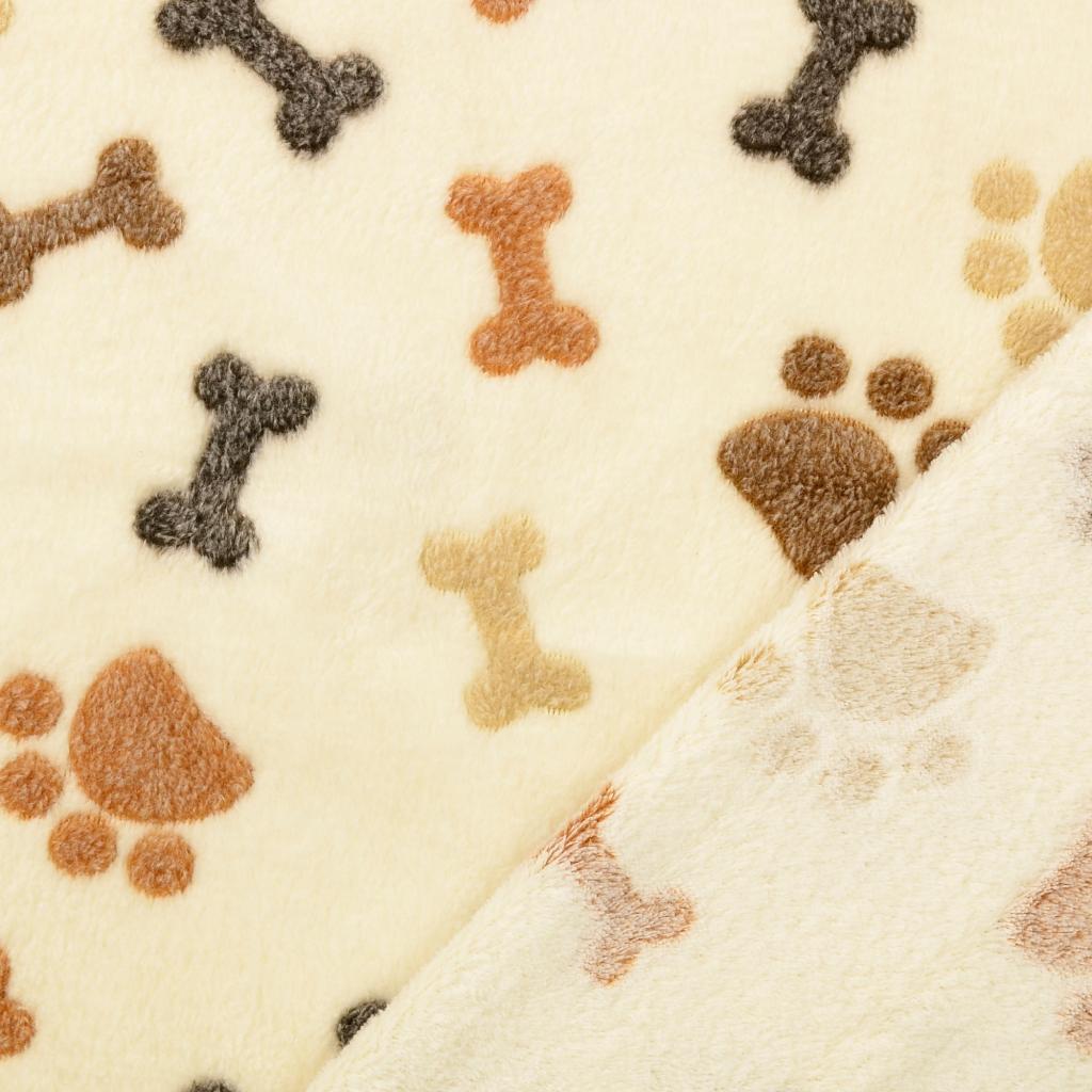 Hundedecke Gipsy mit Pfötchenmuster, Detail