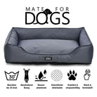Hundebett Pepon in Grau, Gesamtansicht