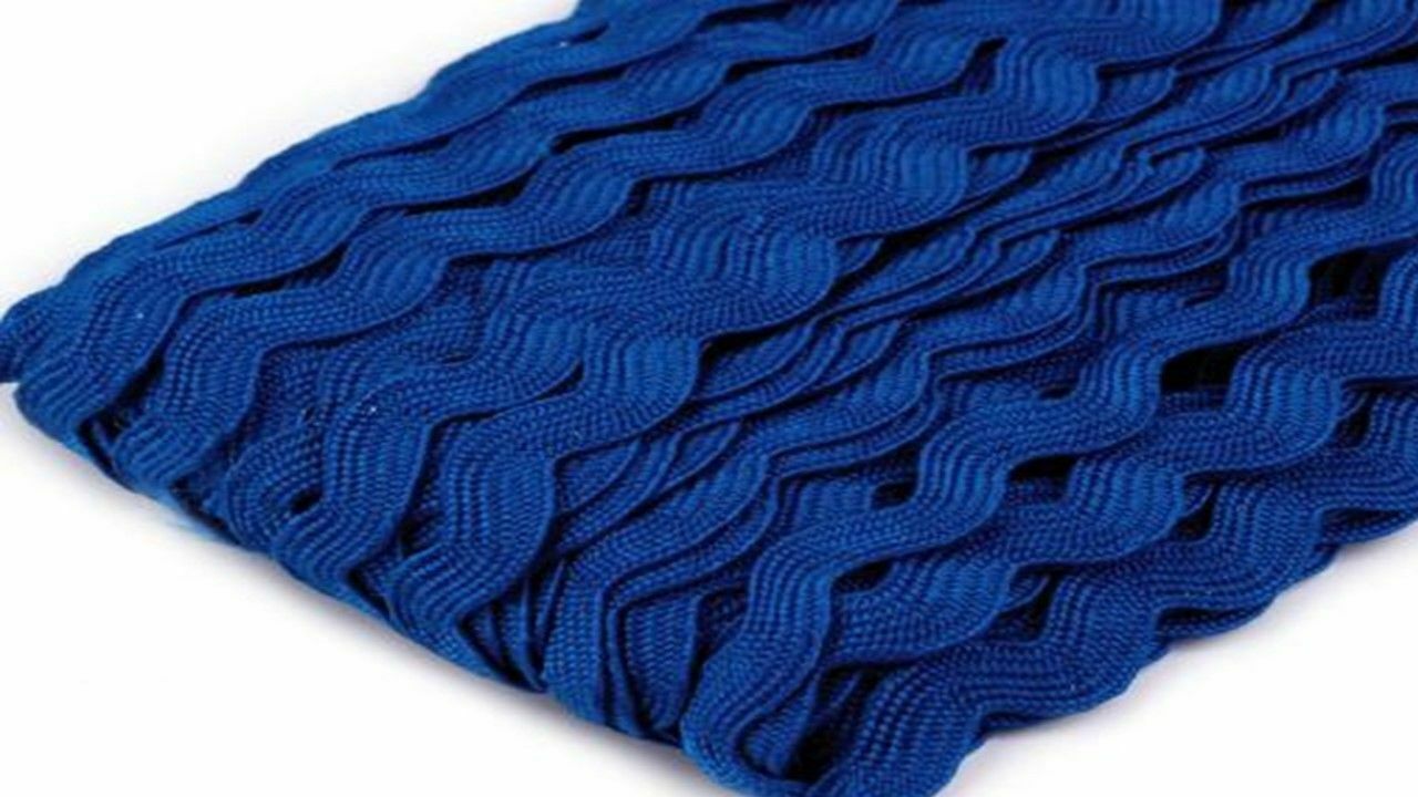 Blaue Zackenlitze 4 mm, 32 Meter