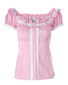Trachtenbluse Laila rosa