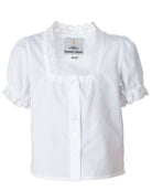Weiße Kinderbluse Lara zum Dirndl