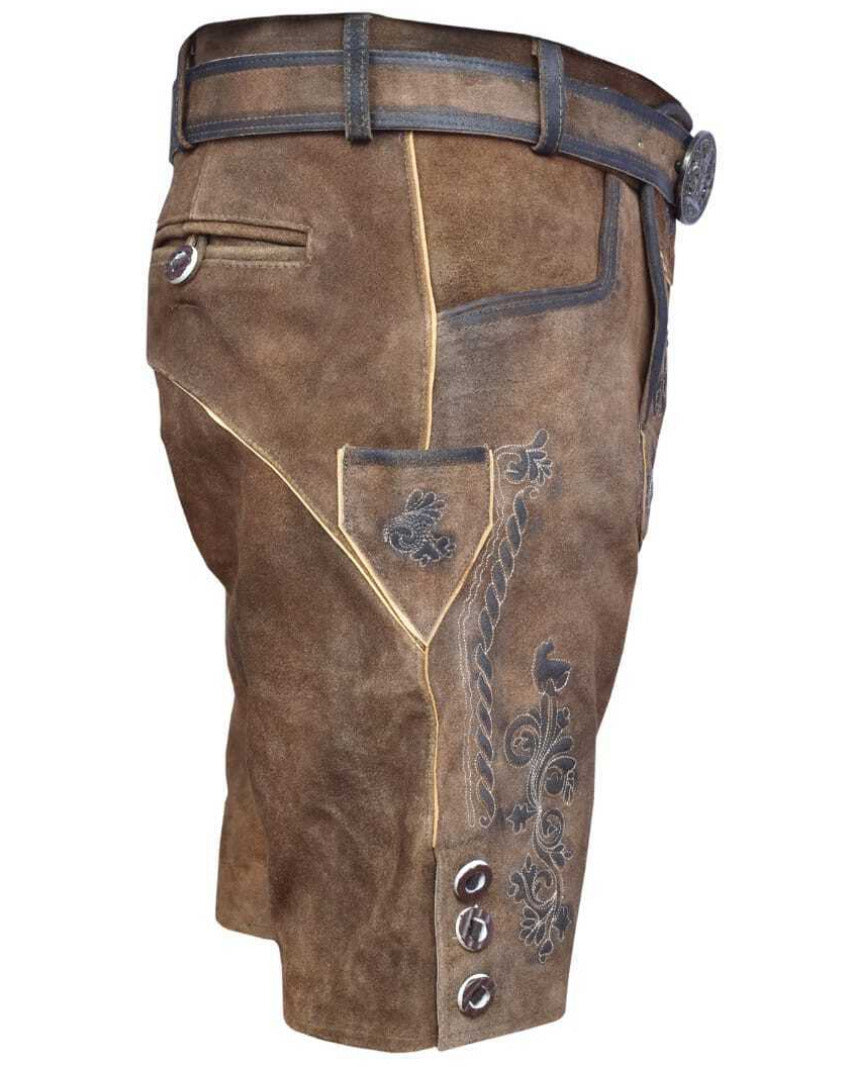 Kurze Lederhose Michel, Detailansicht