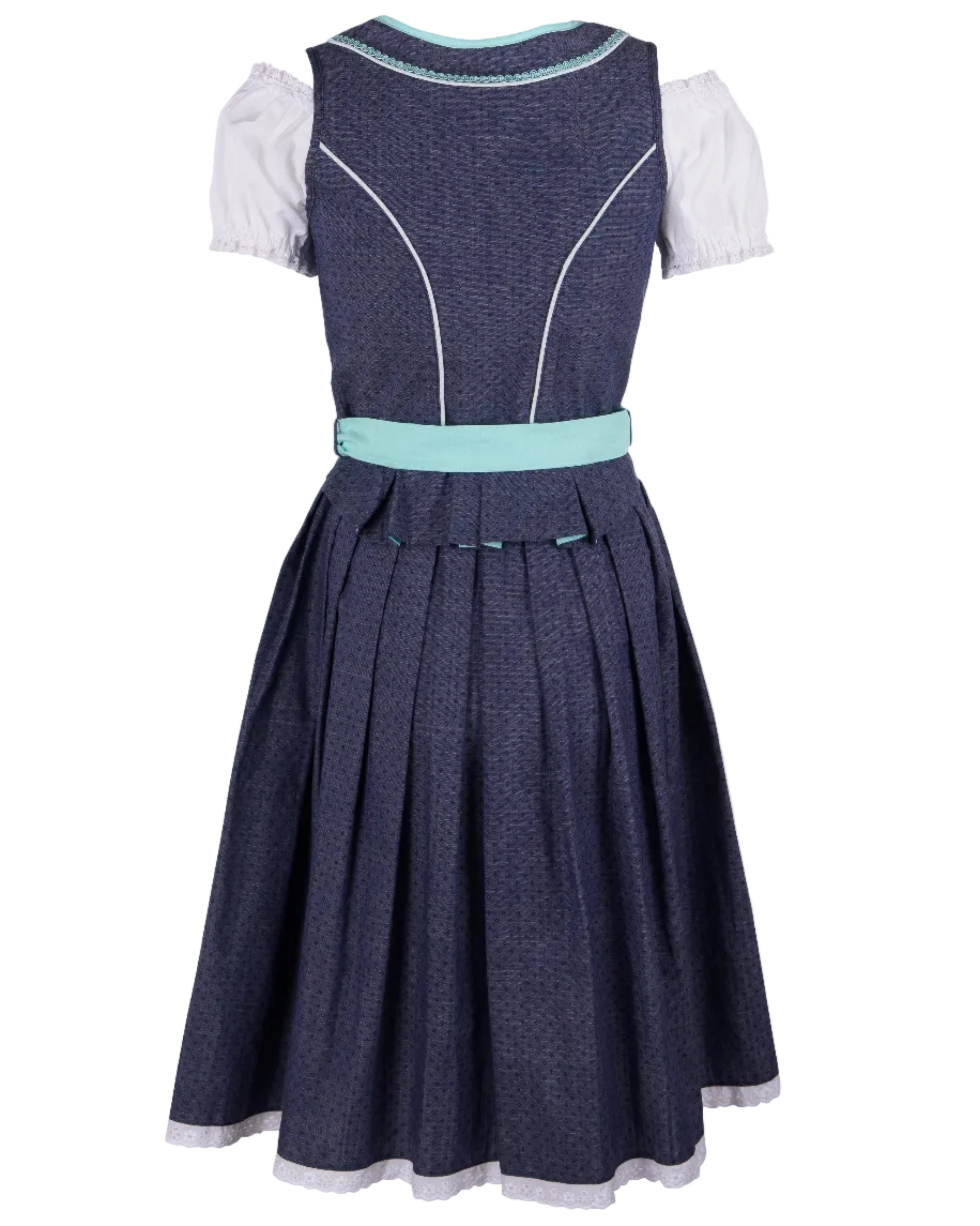 Rückansicht des Dirndl Clara in Mintgrün