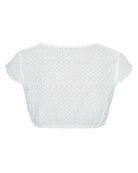 Dirndlbluse Wanda weiß Spitze