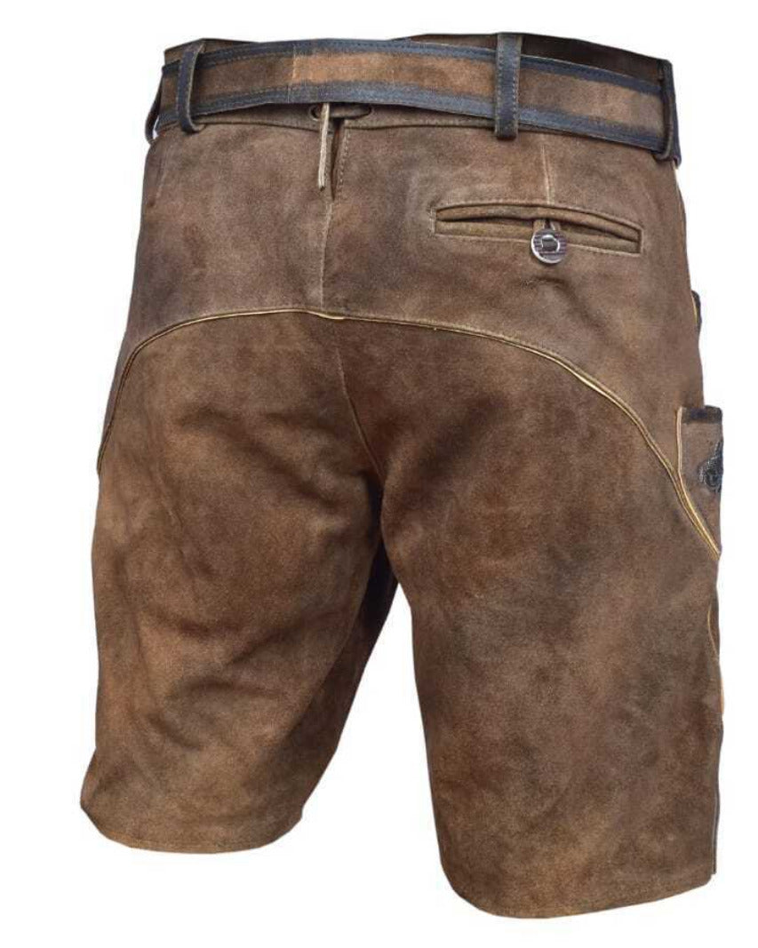 Kurze Lederhose Michel ohne Gürtel