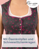 Detailaufnahme der Knöpfe am Trachtenmieder Kassandra
