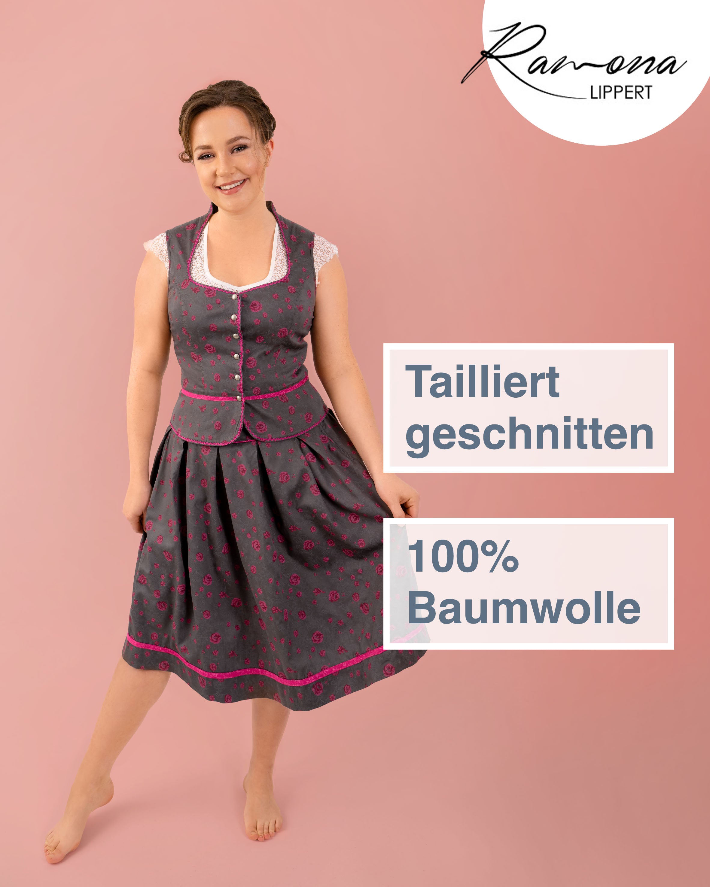 Trachtenmieder Kassandra in der Gesamtansicht