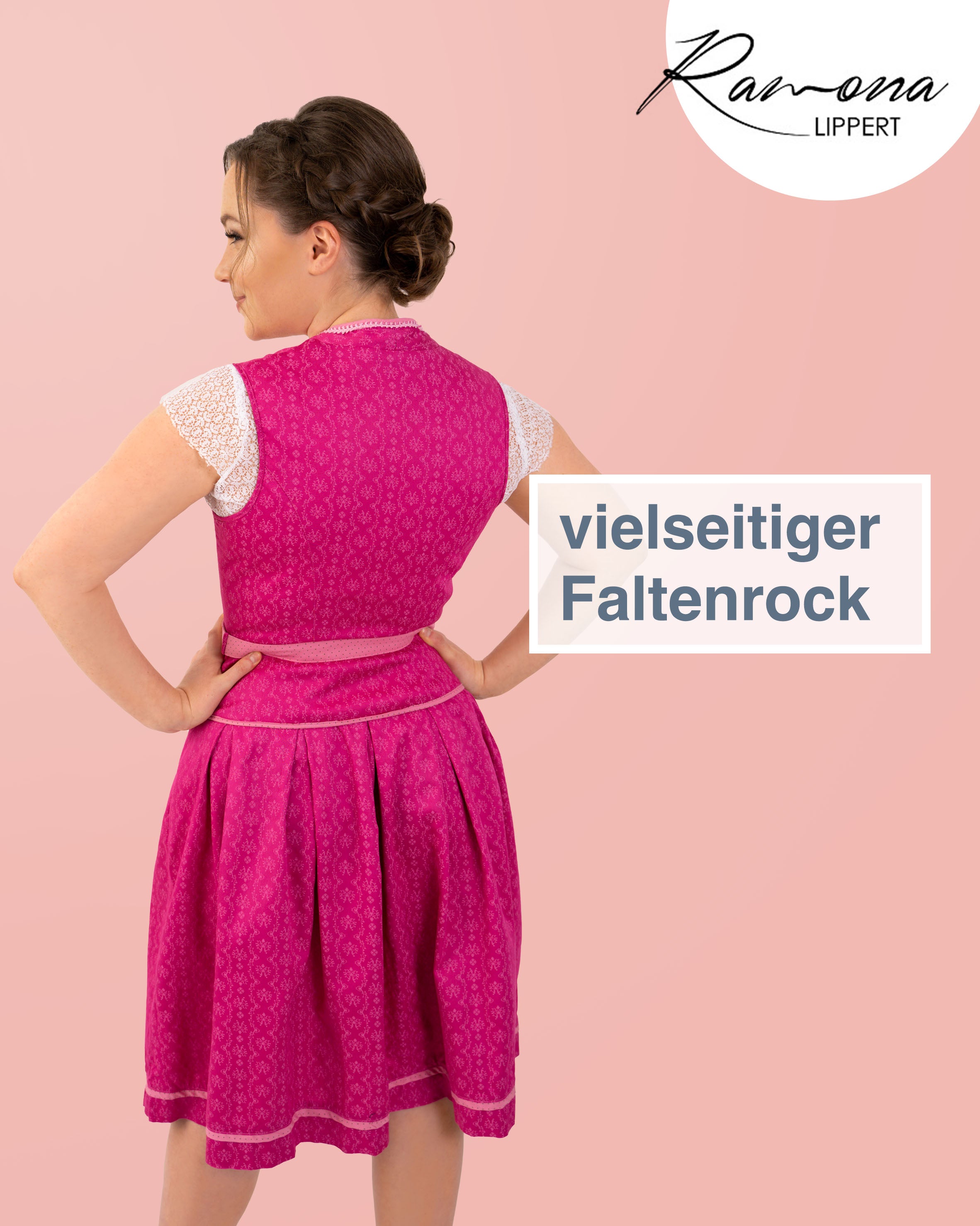 Trachtenrock Alexandra kombiniert mit Trachtenmieder