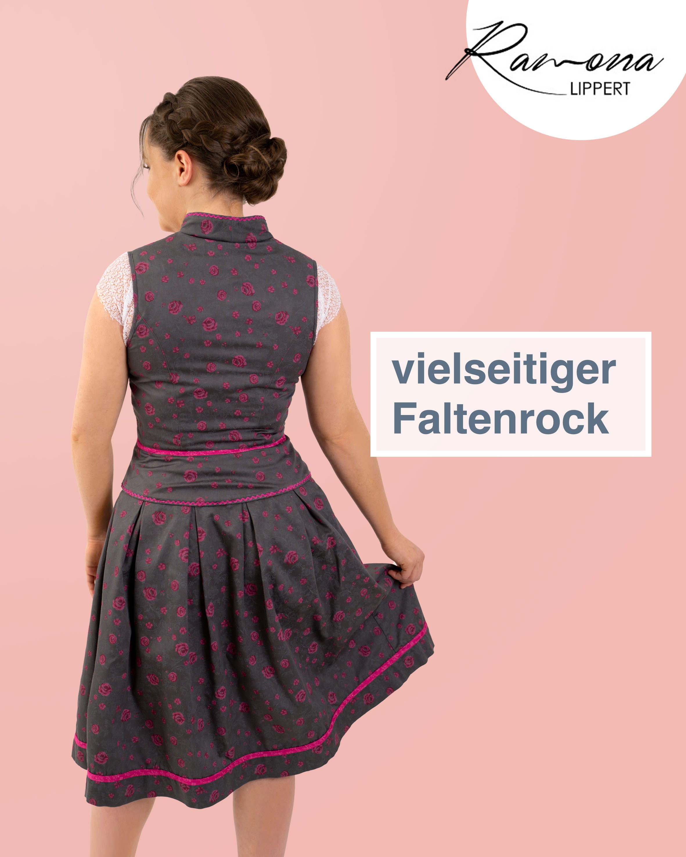 Trachtenrock Anne kombiniert mit dem Mieder Kassandra
