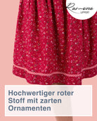 Detailaufnahme vom Stoff des Trachtenrock Karin